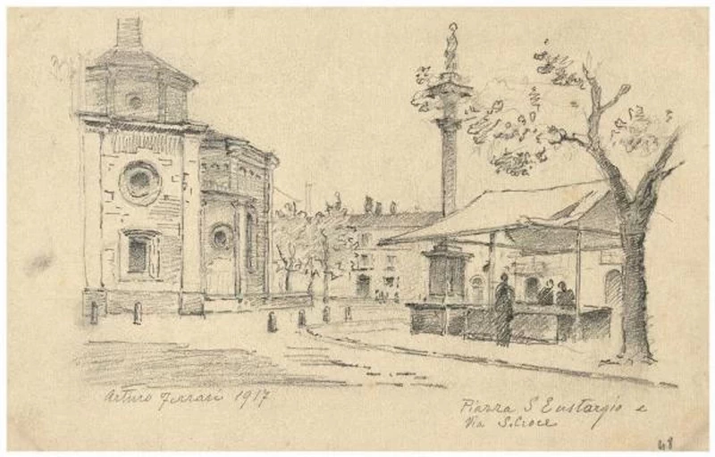 Piazza Sant'Eustorgio e Via Santa Croce - Palazzo Morando Costume Moda Immagine, Milano